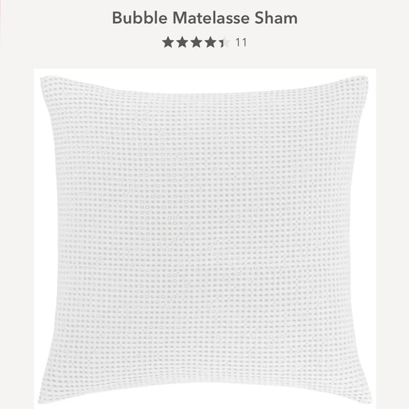 Annie Selke White Waffle Euro Pillow Sham - Picture 7 of 7